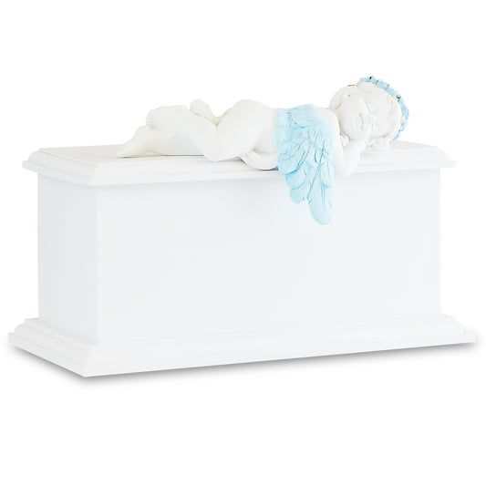 Blue Resting Angel Infant Urn