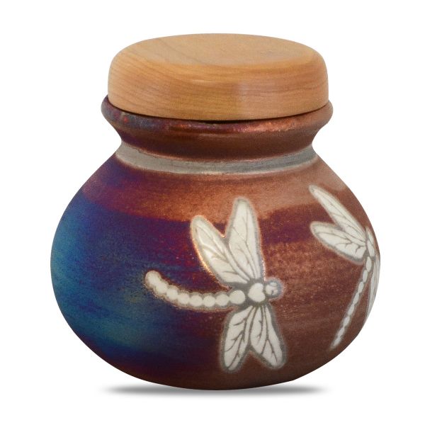 Dragonfly Raku Ceramic Keepsake